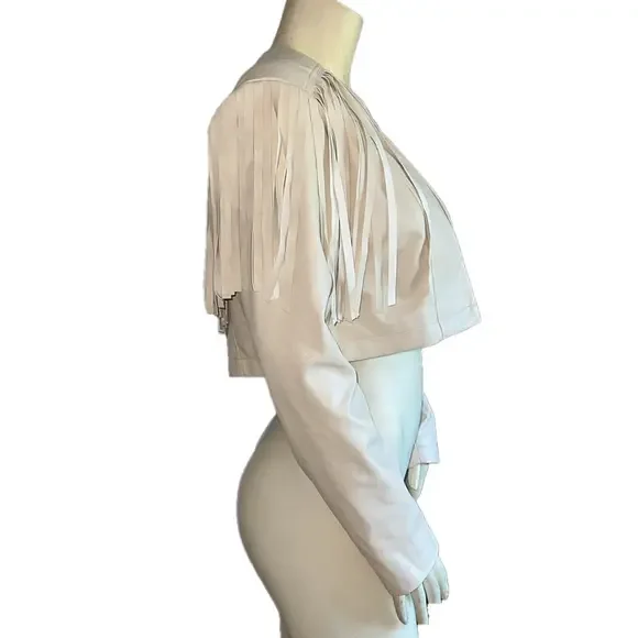 Lovers + Friends Cropped Y2K Western Fringe Festival Jacket . Size Medium. - Picture 6 of 8